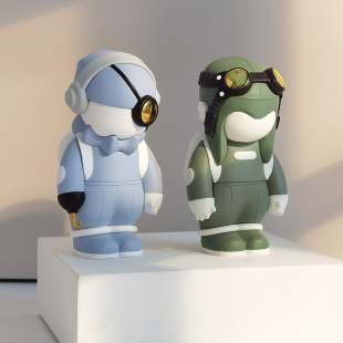 创意飞行员太空系列车内摆件男生高级中控台装饰潮玩公仔可爱礼物