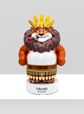 LUBINSKI鲁宾斯基雪茄玩偶摆件 酋大力狮子台像