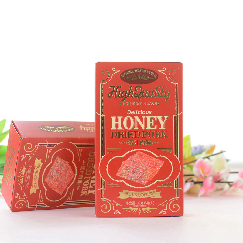 彩虹日记全红蜜汁肉脯33g/5枚装