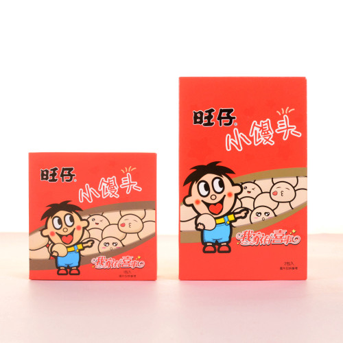 旺旺小馒头满月周岁升学伴手礼搭配学生奖励零食红2袋/盒