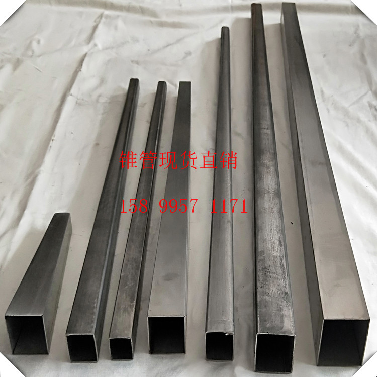 大量方锥管现货方形大小头管珠宝柜腿凳子脚不锈钢方锥管餐桌腿