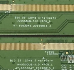 原装边板 47-6003047 47-6003046 纸标 HV550QUB-S1E  E1D 一套