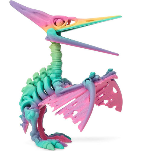 3D打印骨头翼龙恐龙骨架桌面玩具