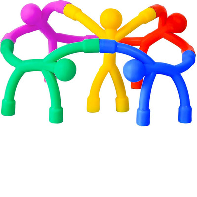 新奇玩具爬墙百变透明磁铁小人