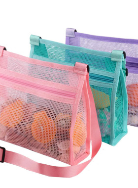 3pcs Mesh Beach Bag for Shells Collecting Shell Bags  Beach
