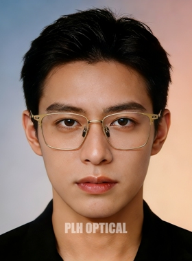 复古纯钛近视眼镜框front同款可配度数大脸眼镜架超轻方框休闲