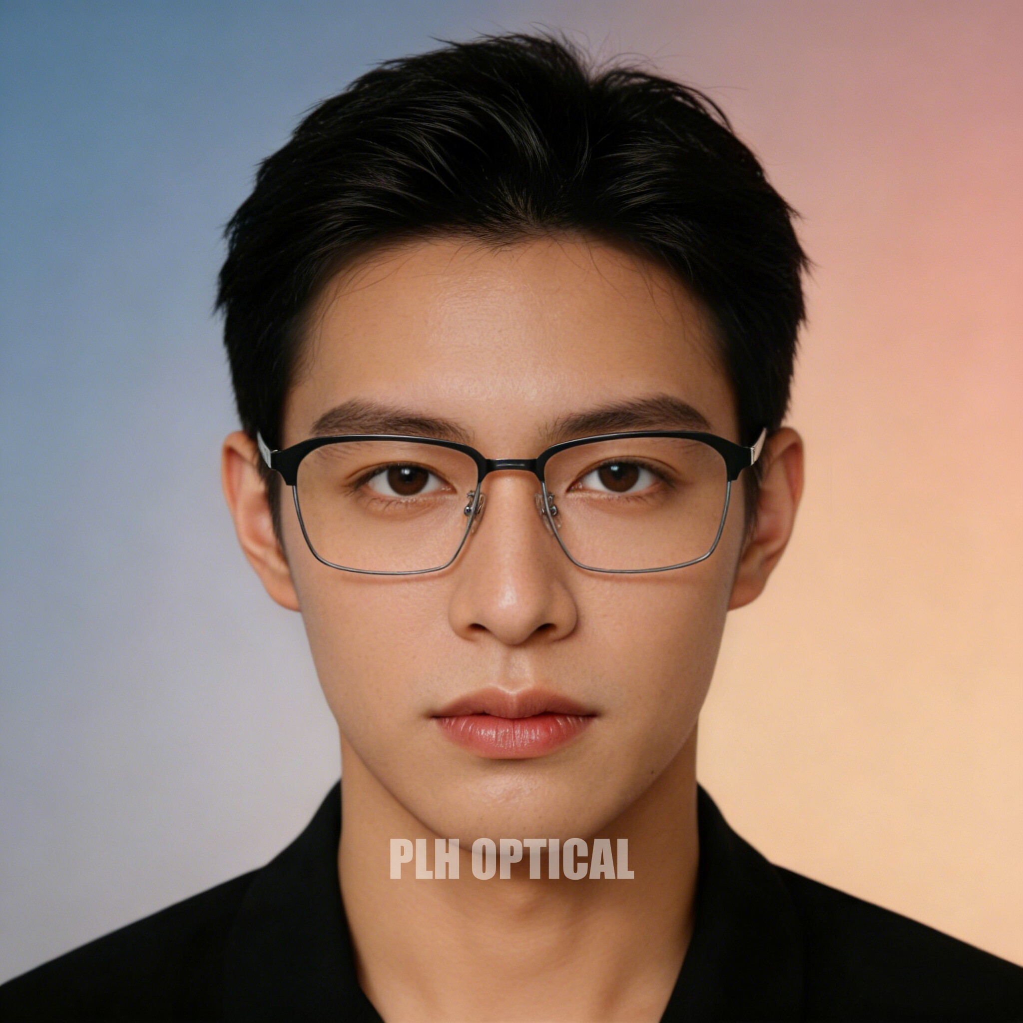 日系设计师手工眼镜同款时尚商务可配近视纯钛眼镜框男款大脸复古