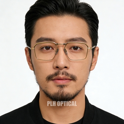 新款潮流百搭可折叠眼镜架男士复古大框纯钛重工成熟个性化防蓝光