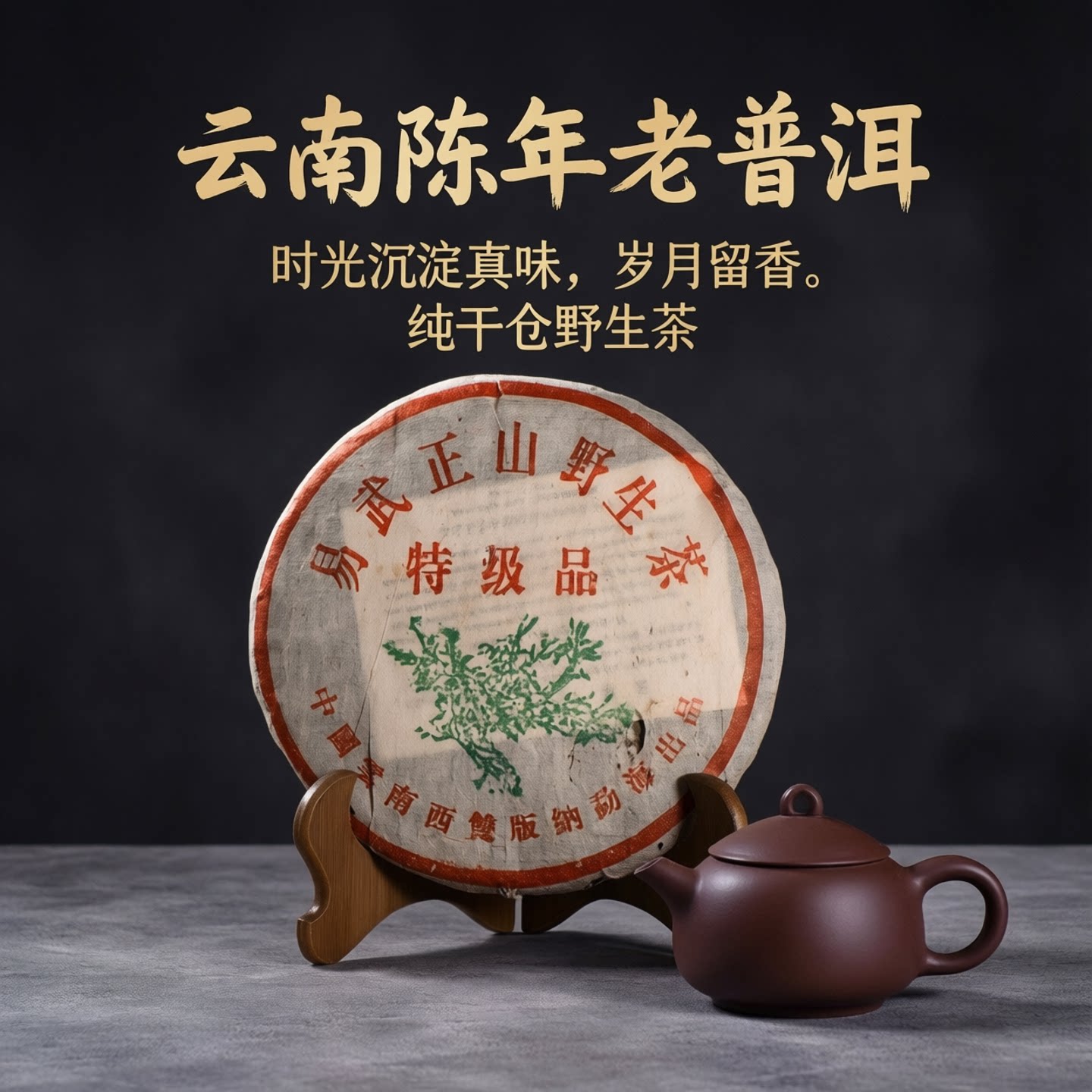 易武野生茶2005年357克干仓古茶