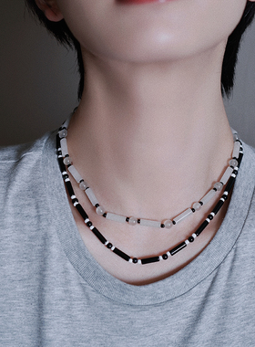 STUNNING MOMO天然石串珠项链小众高级感简约气质百搭颈链配饰