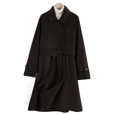 恺诗岚羊毛羊毛85修身大衣舒服