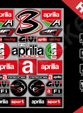 适用阿普利亚RS660/RSV4摩托车改装反光车身贴纸装饰头盔拉花版画
