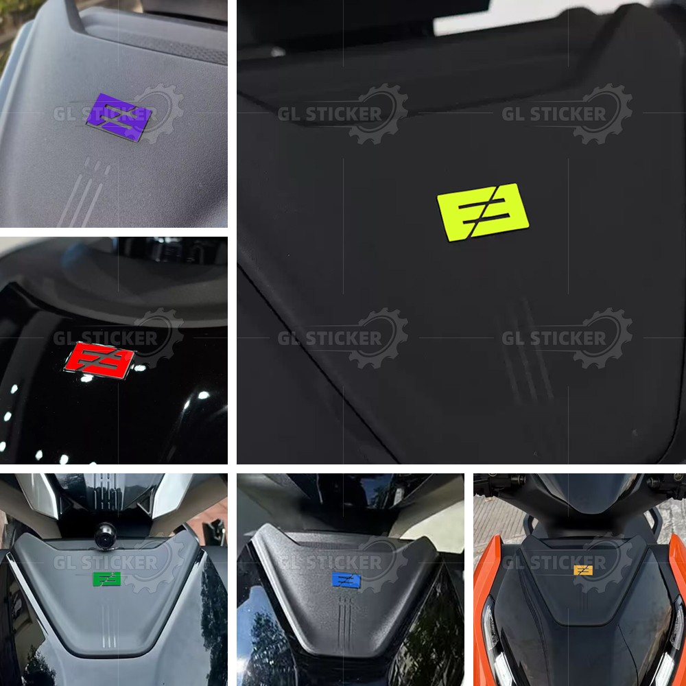 极核电动车装饰车标彩色贴纸