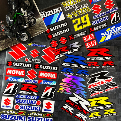 铃木车标logo车身GSX贴纸DIY贴花