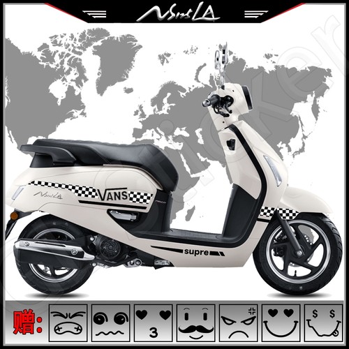 NS125LA车身拉花防水防晒不留胶