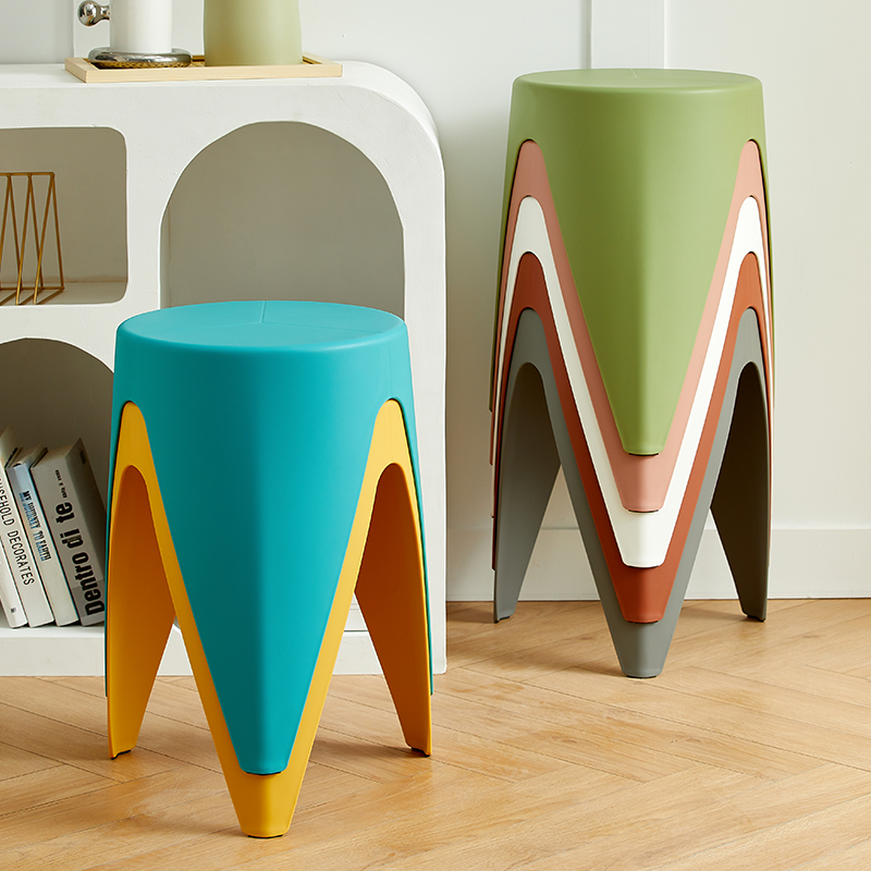 家用塑料凳子餐桌椅子高板凳