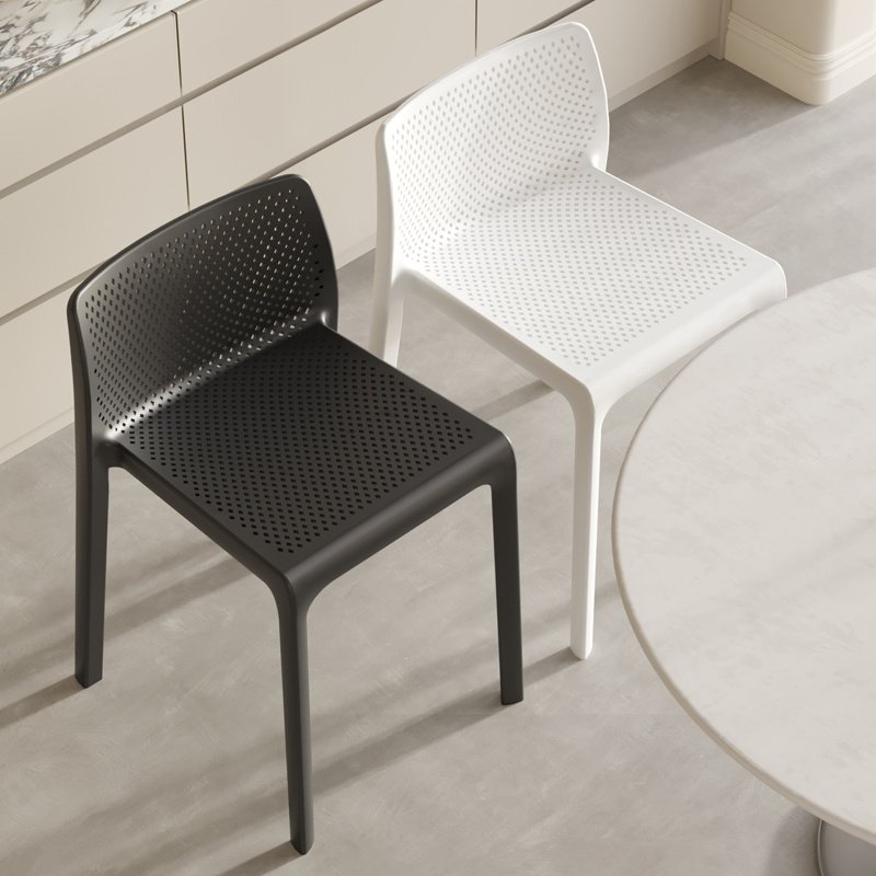 塑料凳子加厚家用餐椅餐桌凳简约高板凳客厅可叠放胶凳圆商用凳子