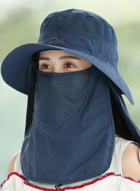 钓鱼防晒户外骑车女士薄款太阳帽