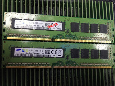 三星原厂8GB 2RX8 PC3L-12800E DDR3 1600 纯ECC UDIMM服务器内存