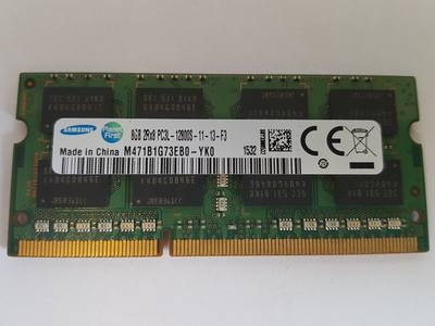 三星8GB 2RX8 PC3L-12800S 8G 1600笔记本内存M471B1G73EB0-YK0