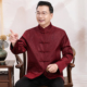 春秋新款 爸爸外套 喜庆生日宴会中国风爷爷装 中老年唐装 男夹克套装
