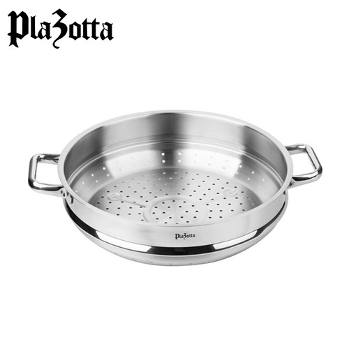 德国plazotta不锈钢32cm炒锅蒸屉