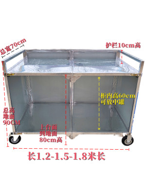 摆摊小吃车全钢材推车地摊美食车可折叠推车夜市车带灯箱定制需求