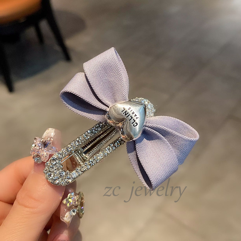 韩系甜美蝴蝶结发夹女高级感闪钻爱心时尚气质前额刘海夹新款发饰,饰品/流行首饰/时尚饰品新,发饰,淘宝优惠券,粉丝福利购,淘宝优惠卷