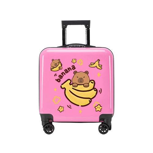 卡皮巴拉儿童拉杆箱男女小孩水豚行李箱18寸20寸万向轮儿童密码箱