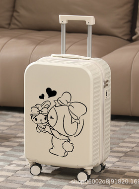 新款2026拉杆箱20寸登机18寸行李箱HELLOKITTY卡通可爱黑色库旅行