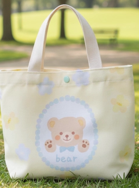 2025年新款百搭卡通动漫帆布包包学生包通勤包单肩托特包休闲包