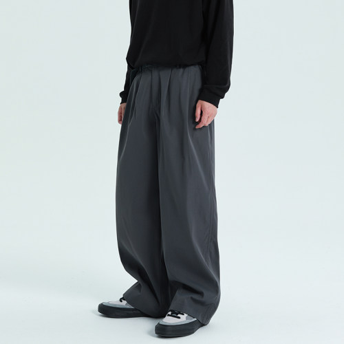 美式CityBoy垂感阔腿伞兵工装裤