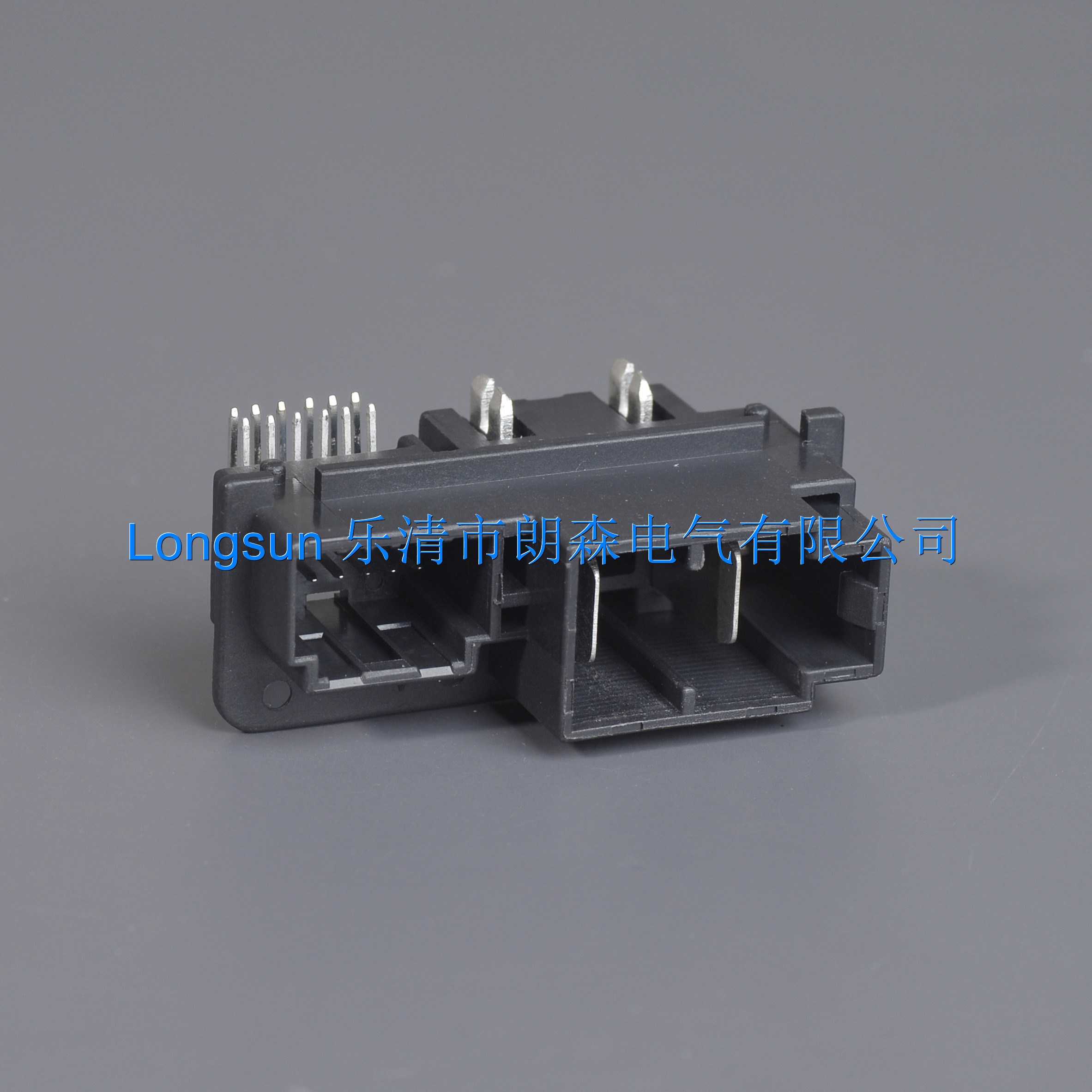 朗森国产汽车PCB板端针座12503-14AW-2 14孔连接器