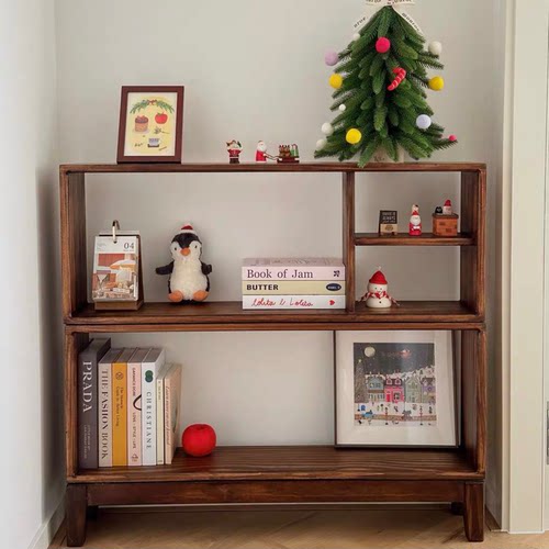 小杨工艺实木书柜落地书架置物架客厅走廊玄关柜收纳柜储物柜定制