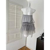 Hotdog 热狗很辣海盐蛋糕可爱高级蝴蝶结连衣裙甜美抹胸短裙25夏