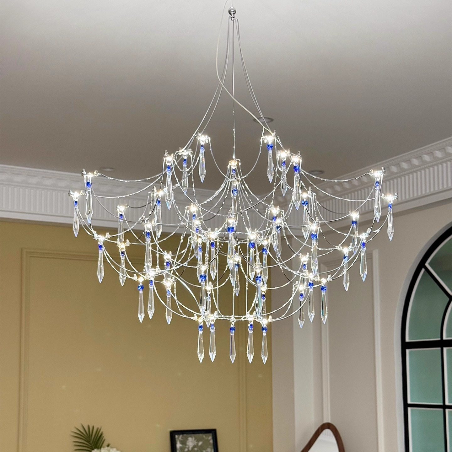 法式水晶餐厅吊灯轻奢大气2025年新款客厅卧室高级感氛围大厅灯具,家装灯饰光源,客厅吊灯,淘宝优惠券,粉丝福利购,淘宝优惠卷