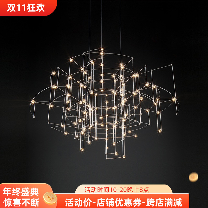 别墅客厅样板房卧室led吊灯