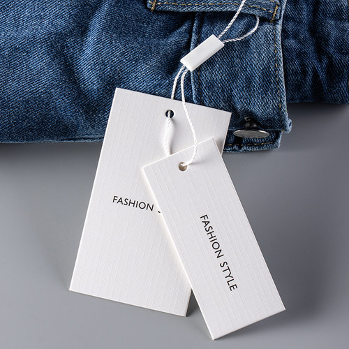 高端加厚白卡吊牌定制免费设计