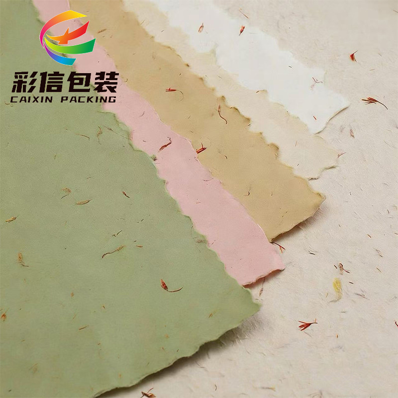 彩信手撕花瓣东巴纸花艺材料