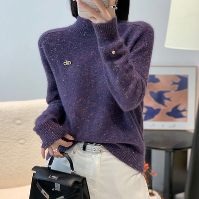 半高领毛衣女2025新款羊绒羊毛衫