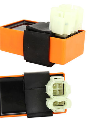 沙滩车踏板车GY6点火器50CC-125CC橙色交流无限速6针CDI点火装置