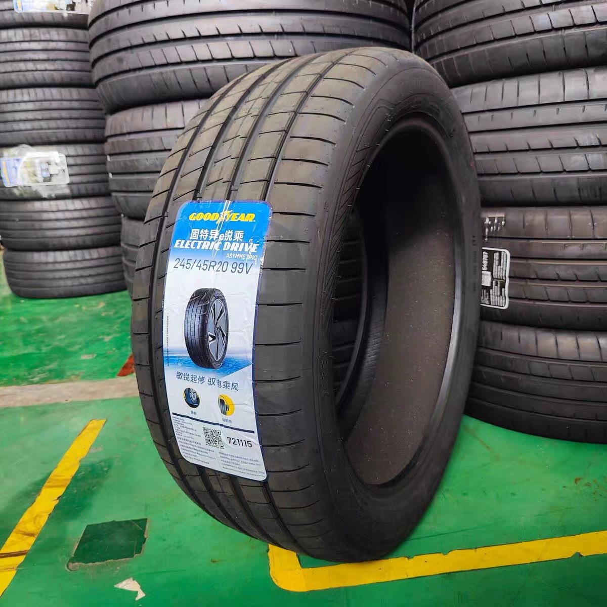 固特异轮胎245/45R20 e锐乘 ASYMMETRIC 6 99V 静音棉 乐道新能源图片