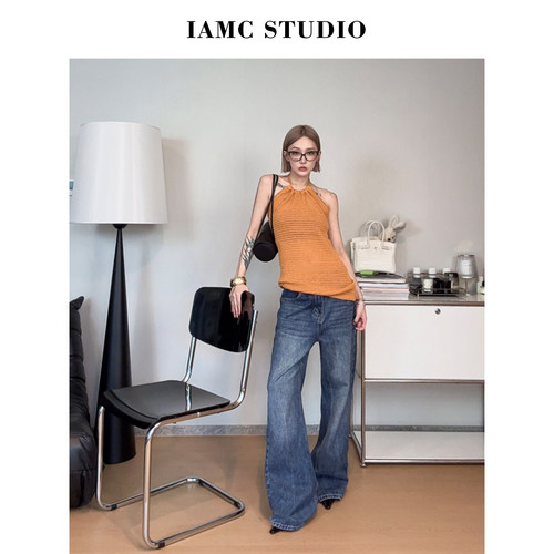 IAMCPLUS 2026SS 复古水洗牛仔裤