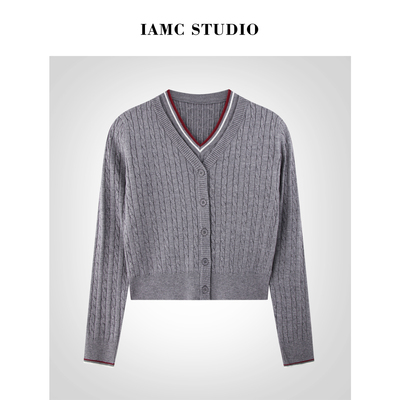 IAMCPLUS 2025AW 麻花针织两件套