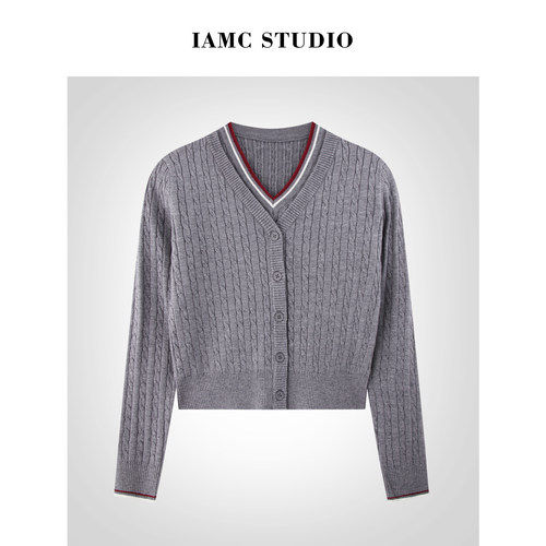 IAMCPLUS 2025AW 麻花针织两件套