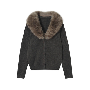 毛衣 澳毛毛毛领开衫 IAMCPLUS 2025AW