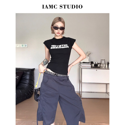 IAMCPLUS 2026SS 休闲简单字母T
