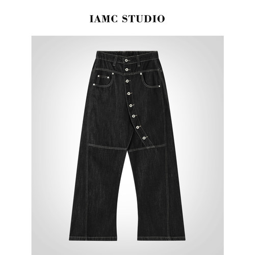 IAMCPLUS 2026SS 排扣牛仔裤