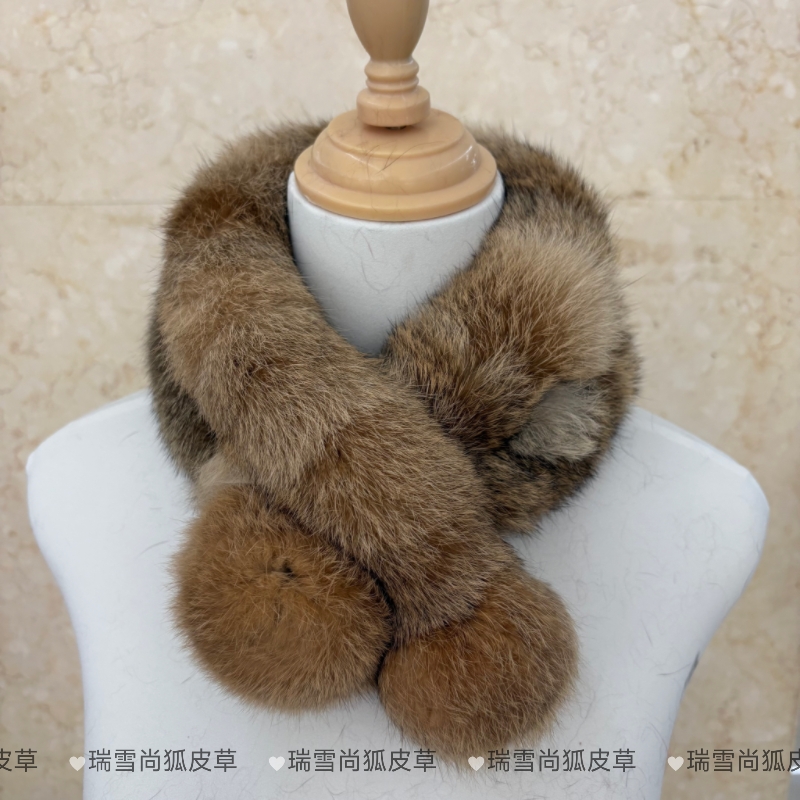 新款保暖冬季兔毛围巾韩版