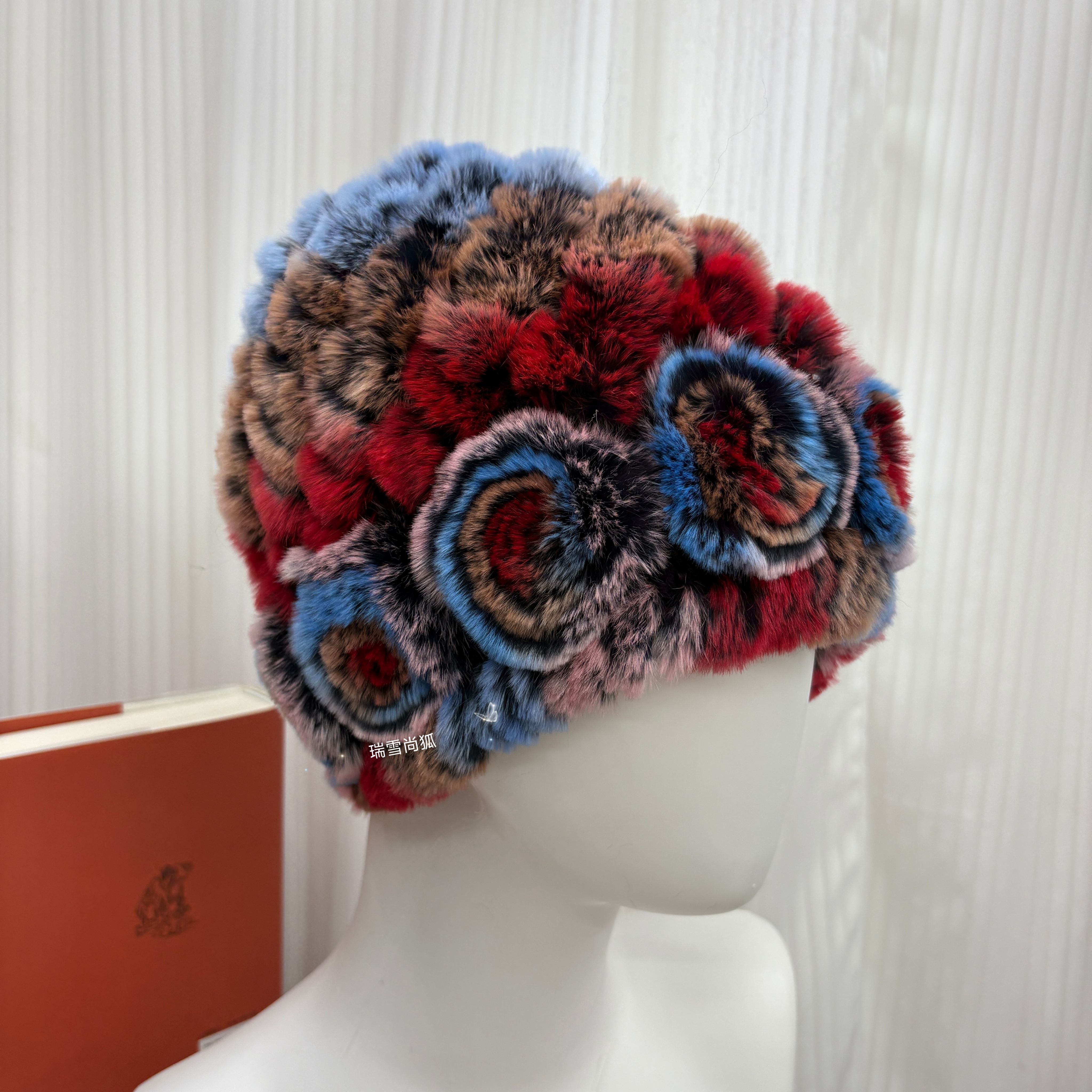 真皮草獭兔毛帽子女秋冬季